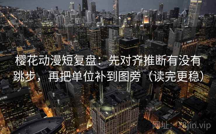 樱花动漫短复盘：先对齐推断有没有跳步，再把单位补到图旁（读完更稳）